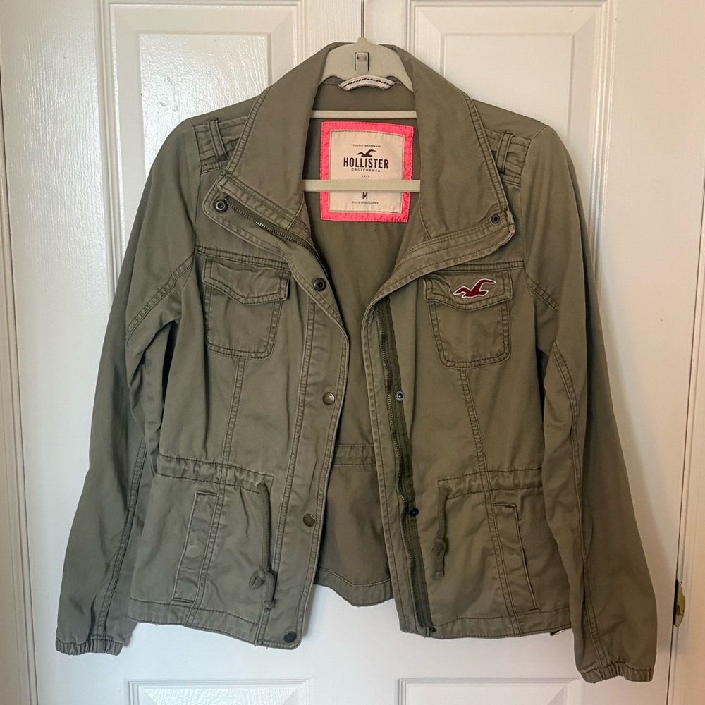 Hollister Olive Green Utility Jacket